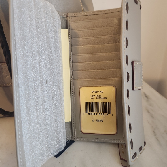 NWT Dooney & Bourke Hattie Drawstring Florentine Leather Bucket Bag Wallet - Picture 6 of 15